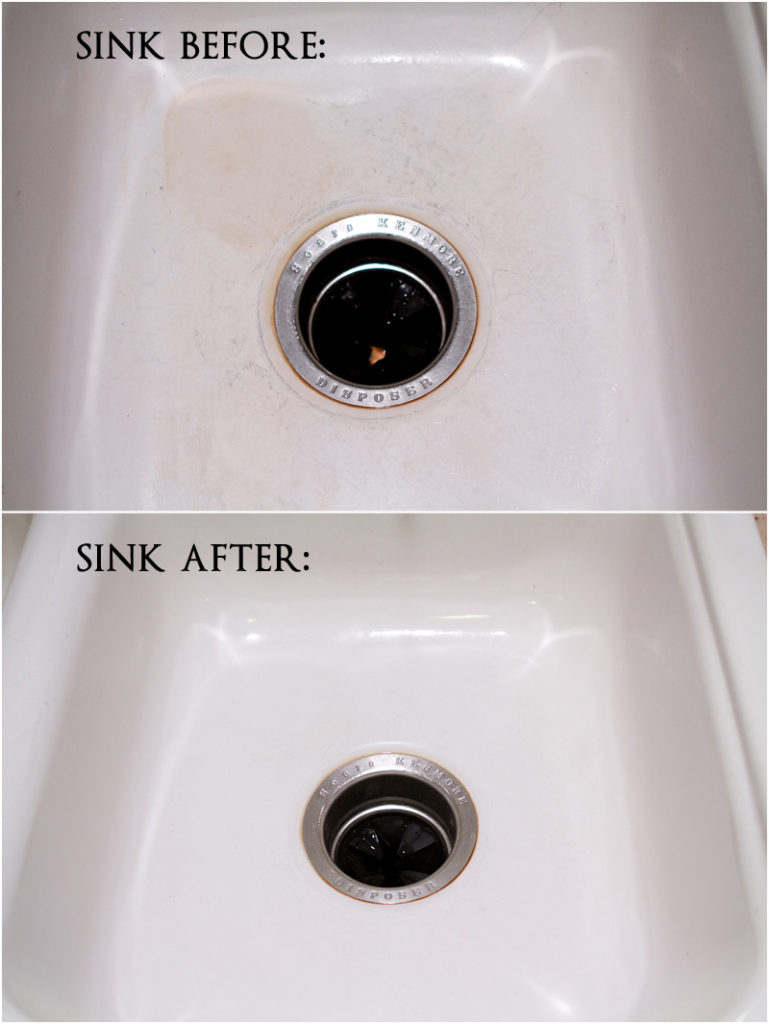 How to Clean a White Porcelain Sink (without bleach!) - Beth Dreyer